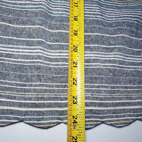 ModCloth Women’s Blue Santa Monica Moxie Linen Blend V-Neck Sleeveless Top M - Picture 11 of 12